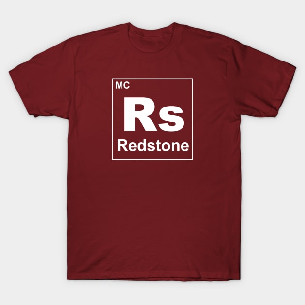 Redstone periodic symbol from Minecraft T-Shirt by MonkeyKing